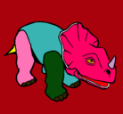 Dibujo Triceratops II pintado por ethian