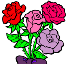 Dibujo Ramo de rosas pintado por lunita-8