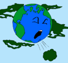Dibujo Tierra enferma pintado por STEFANY