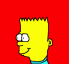 Dibujo Bart pintado por omar