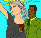 Dibujo Estados Unidos de América pintado por tina