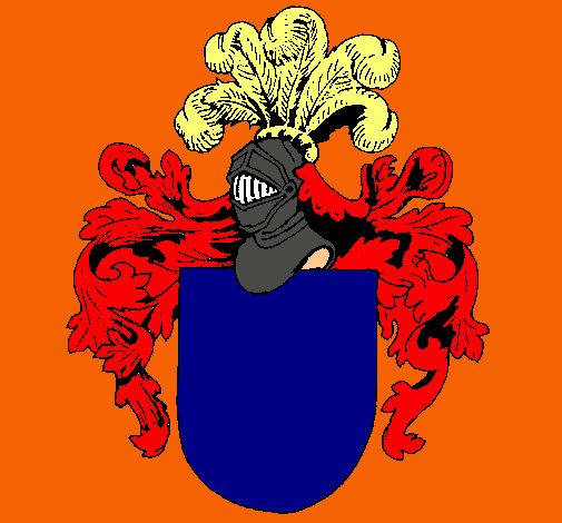 Escudo de armas y casco