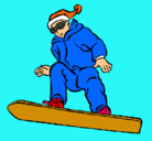 Dibujo Snowboard pintado por alonsito