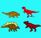 Dibujo Dinosaurios de tierra pintado por ruben