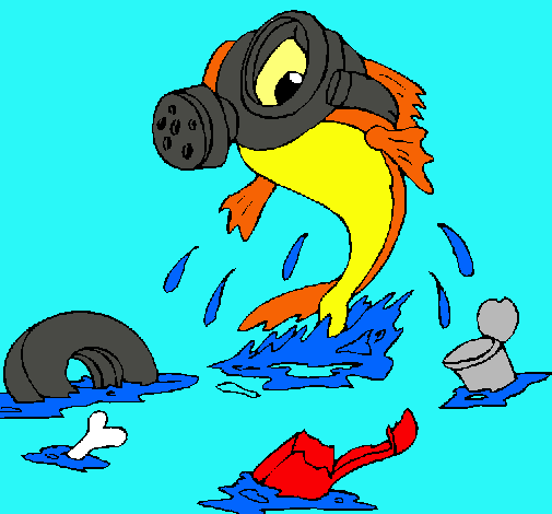 Dibujo Contaminación marina pintado por Shiranui