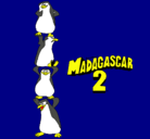 Dibujo Madagascar 2 Pingüinos pintado por matias3