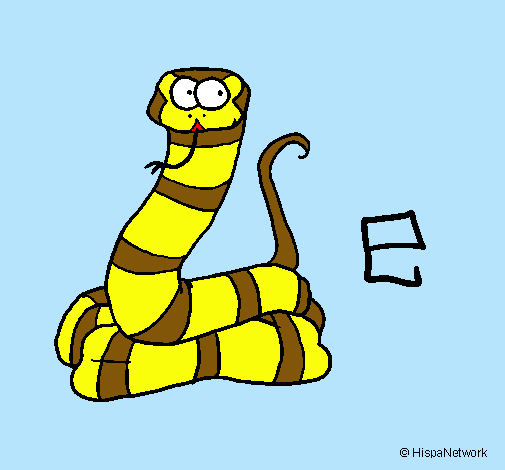 Dibujo Serpiente pintado por Mile