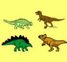 Dibujo Dinosaurios de tierra pintado por alonso