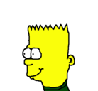 Dibujo Bart pintado por anaa