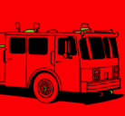 Dibujo Camión de bomberos pintado por ainhoa