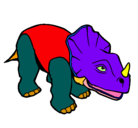 Dibujo Triceratops II pintado por mochico