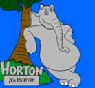 Dibujo Horton pintado por josefina
