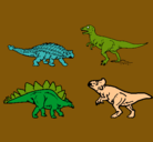 Dibujo Dinosaurios de tierra pintado por canjrejo