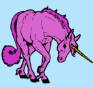 Dibujo Unicornio bravo pintado por Shiranui
