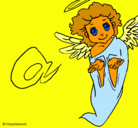 Dibujo Ángel pintado por benjaminfreires