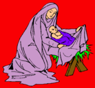 Dibujo Nacimiento del niño Jesús pintado por a nacimiento