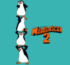 Dibujo Madagascar 2 Pingüinos pintado por jordi 