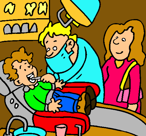 Niño en el dentista