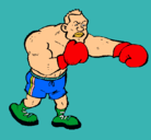 Dibujo Boxeador pintado por pablo martinez