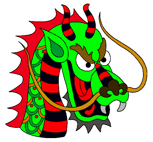 Dibujo Cabeza de dragón pintado por Rubenikis
