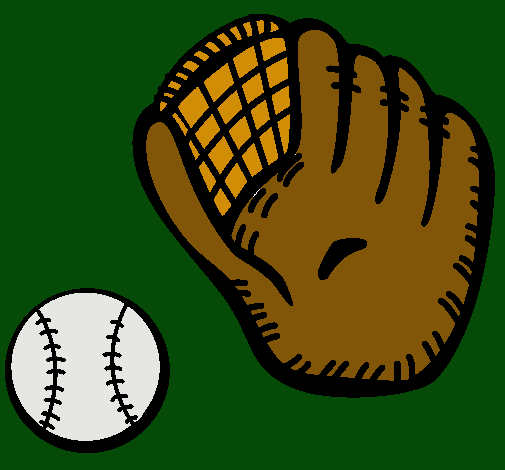 Guante y bola de béisbol