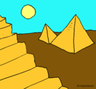Dibujo Pirámides pintado por luciaa