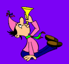 Dibujo Niño con trompetita pintado por maite1162
