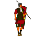 Dibujo Soldado romano pintado por COCO