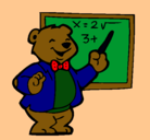 Dibujo Profesor oso pintado por MONICA