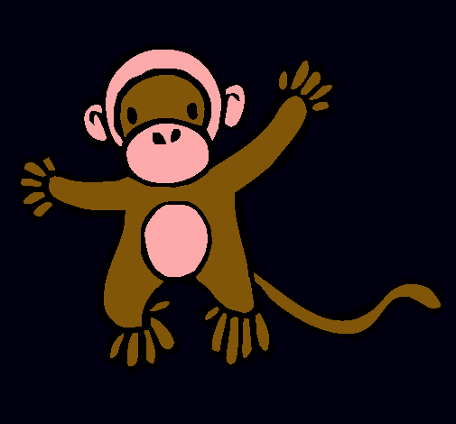 Dibujo Mono pintado por Aneii12