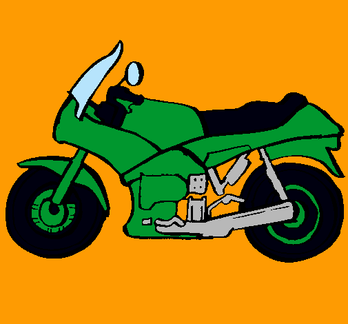 Dibujo Motocicleta pintado por amalia