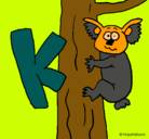 Dibujo Koala pintado por sandrita