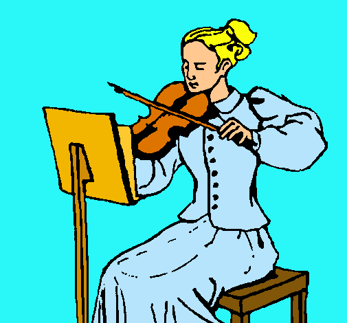 Dama violinista