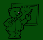 Dibujo Profesor oso pintado por luis jose