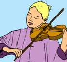 Dibujo Violinista pintado por musicaa