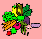 Dibujo verduras pintado por YOMELISA--