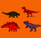 Dibujo Dinosaurios de tierra pintado por adair