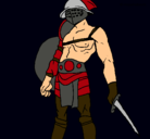 Dibujo Gladiador pintado por hugo