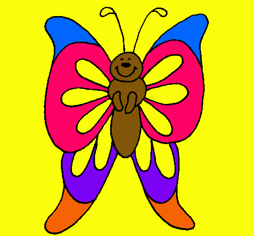 Dibujo Mariposa  pintado por amalia