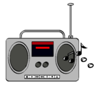 Dibujo Radio cassette 2 pintado por grabadora 