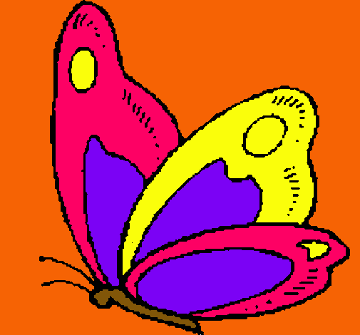 Dibujo Mariposa pintado por amalia