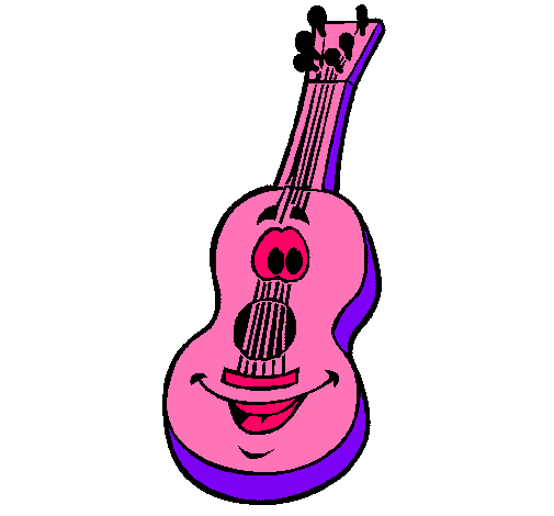 Dibujo Guitarra española pintado por oso3