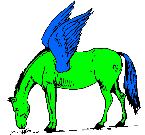 Dibujo Pegaso pintado por livehorses