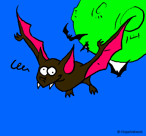 Dibujo Murciélago loco pintado por mijael