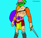 Dibujo Gladiador pintado por rances