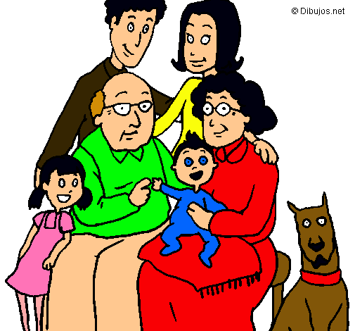 Dibujo Familia pintado por justin