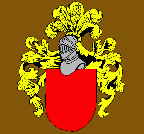 Escudo de armas y casco