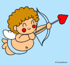 Dibujo Cupido pintado por kiara