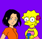 Dibujo Sakura y Lisa pintado por Mariii