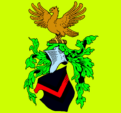 Escudo de armas y aguila 